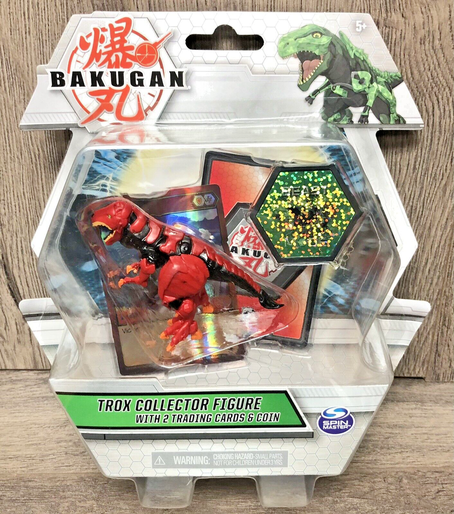 Bakugan Trox Collector Figure Red 2 Trading Cards & Coin Spin Master NEW 2020