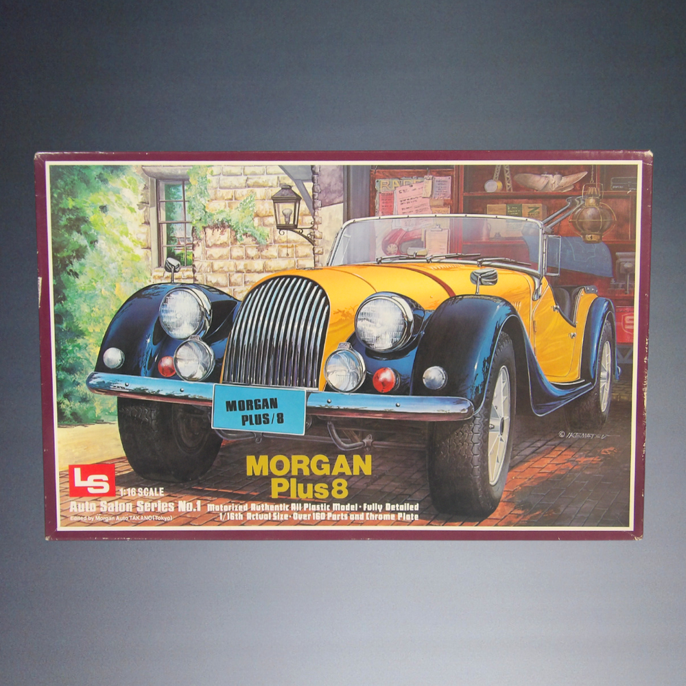 VINTAGE L&S MORGAN PLUS 8 AUTO SALON SERIES NO 1 MOTORIZED 1:16 SCALE MODEL CAR