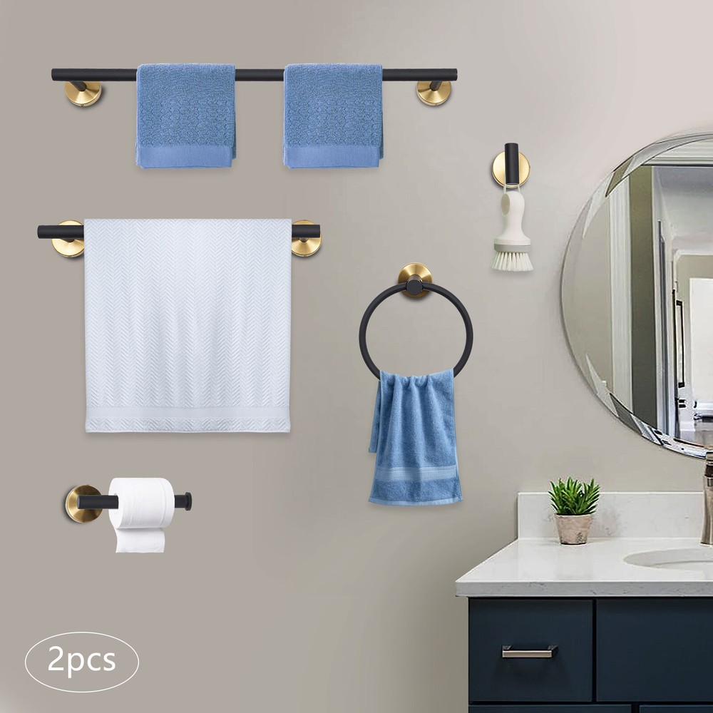 10-Piece Stainless Steel Bathroom Hardware Set with Towel Racks