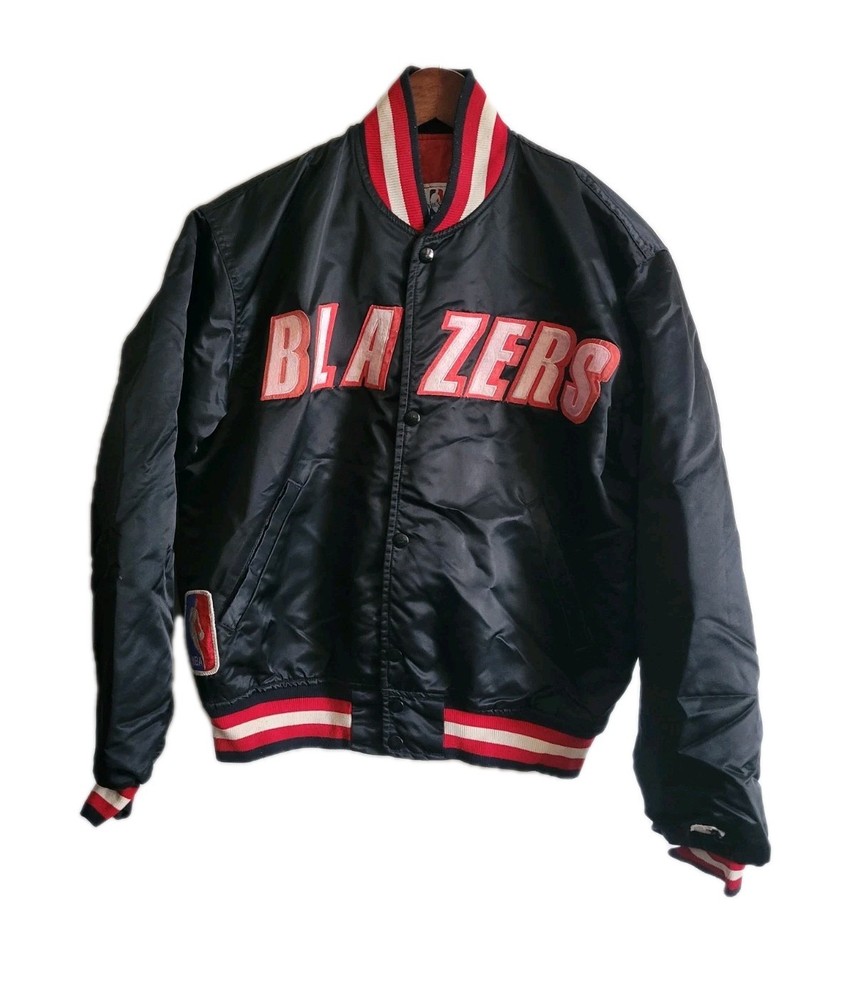 90s Starter Portland Trail Blazers Varsity Bomber Jacket Mens Medium