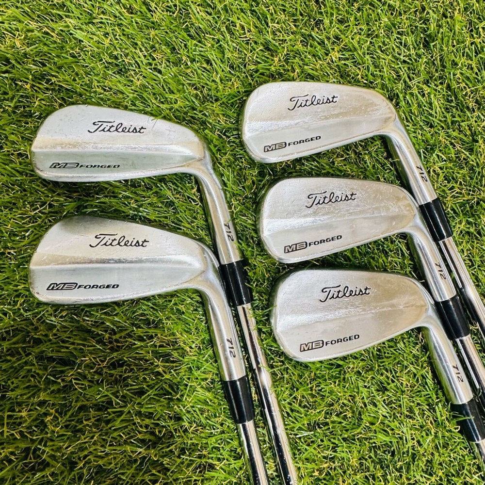 Titleist 712 MB Forged Iron Set 6-9+PW DG S300 Steel Stiff Right Hand Used Golf Clubs