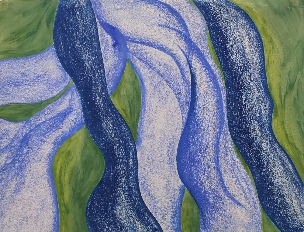 Clearance Sale Abstract 2 Back Signed Sylvia Peacock Dated 1990-image