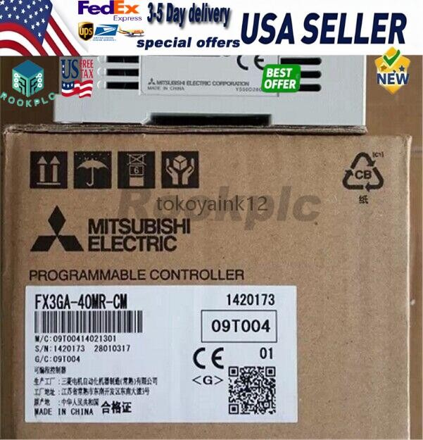 1PC New Mitsubishi FX3GA-40MR-CM PLC Module FX3GA40MRCM
