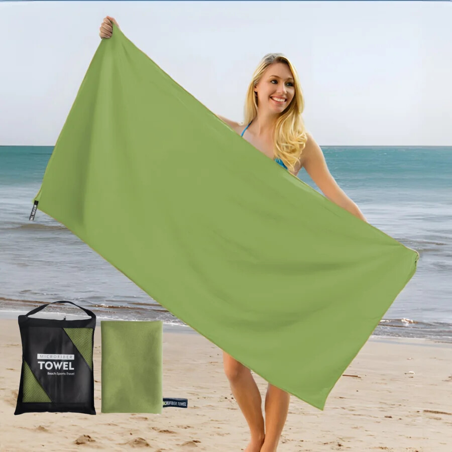 Oversized Beach Towel Sand-Free Quick Dry Microfiber Super Absorbent