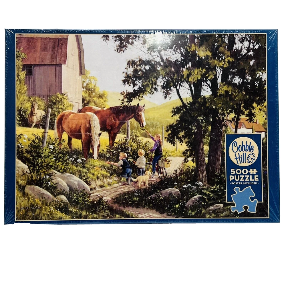 Cobble Hill Jigsaw Puzzle Summer Horses 500 Pieces 85038