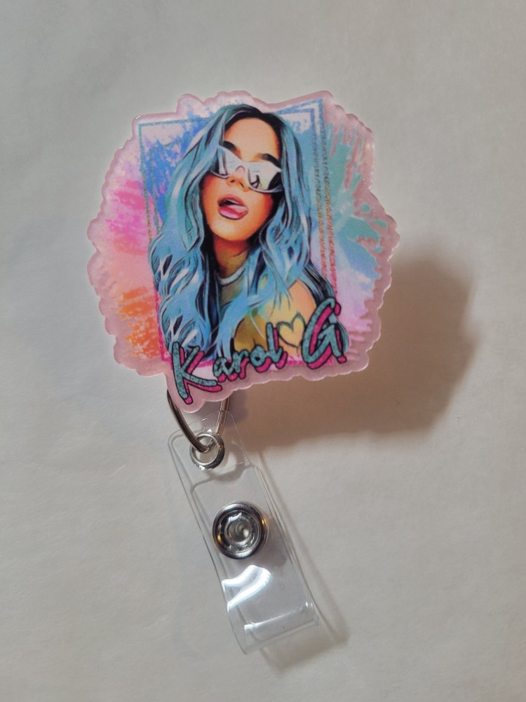 Karol G Retractable Badge Reel