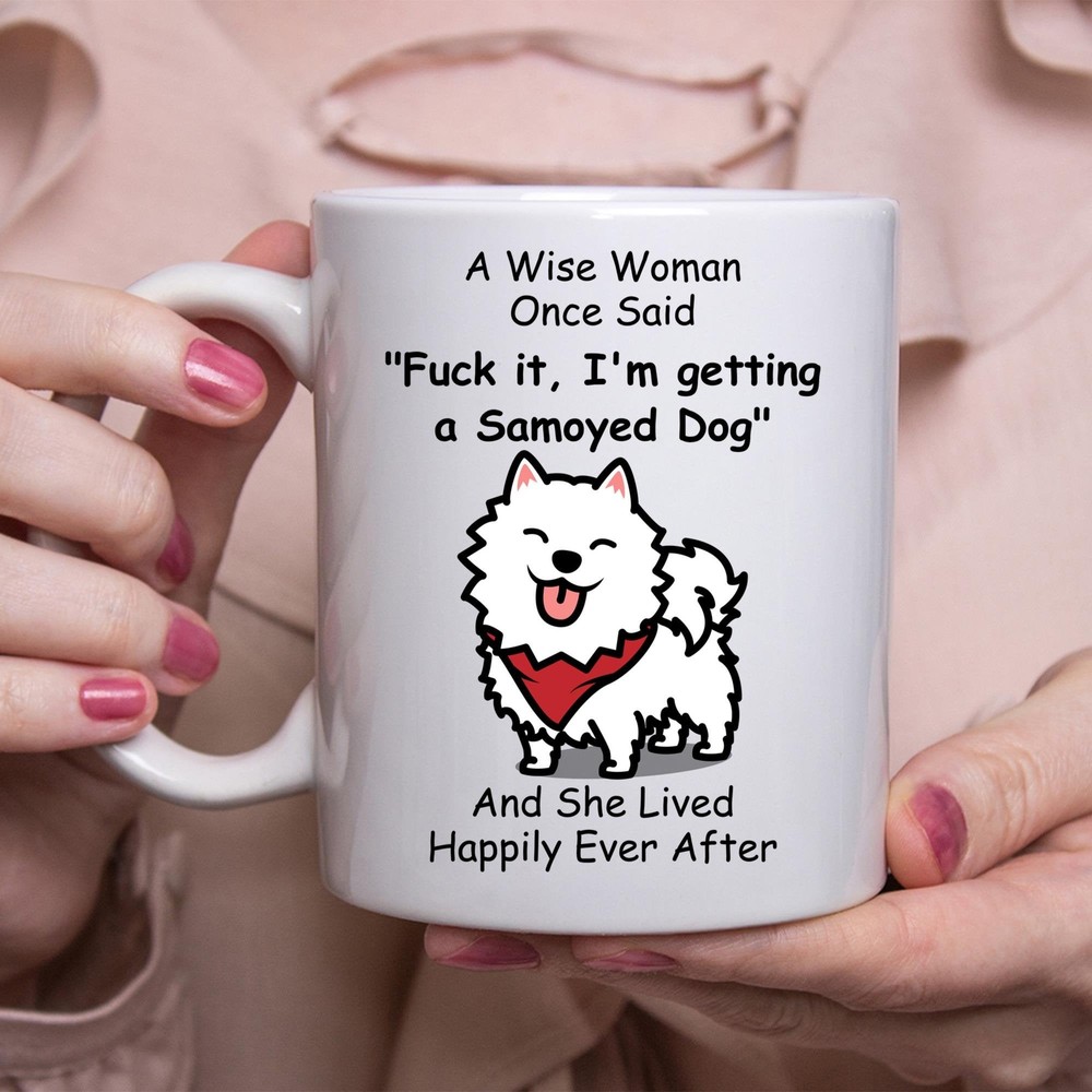 Funny Samoyed Doggift For Women White Coffee Mug Coffee Cup