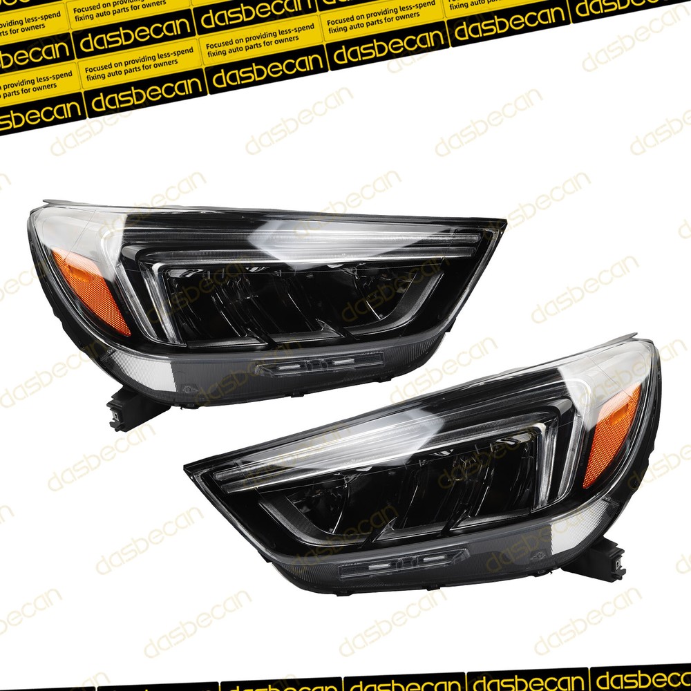 1 Pair Front Left & Right LED DRL Headlight Assembly For Buick Encore 2017-2022