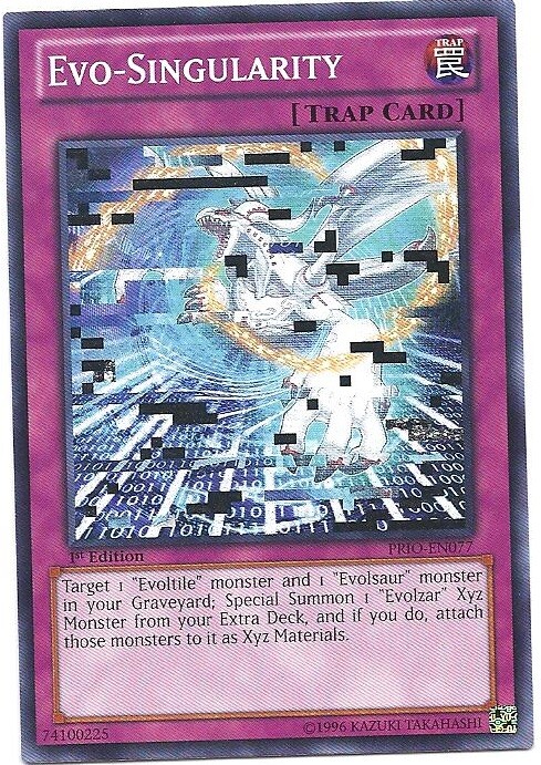 3 x Evo-Singularity - PRIO-EN077 - Common - 1st Edition Near Mint, English