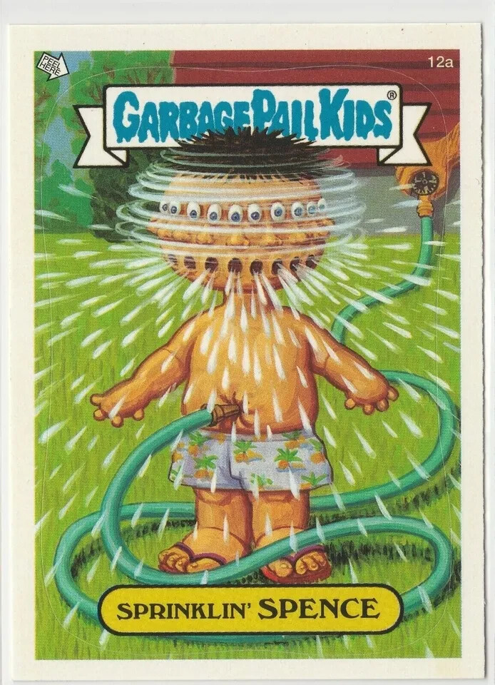 Sprinklin Spence Garbage Pail Kids GPK 2004 ANS3 Series 3 #12a