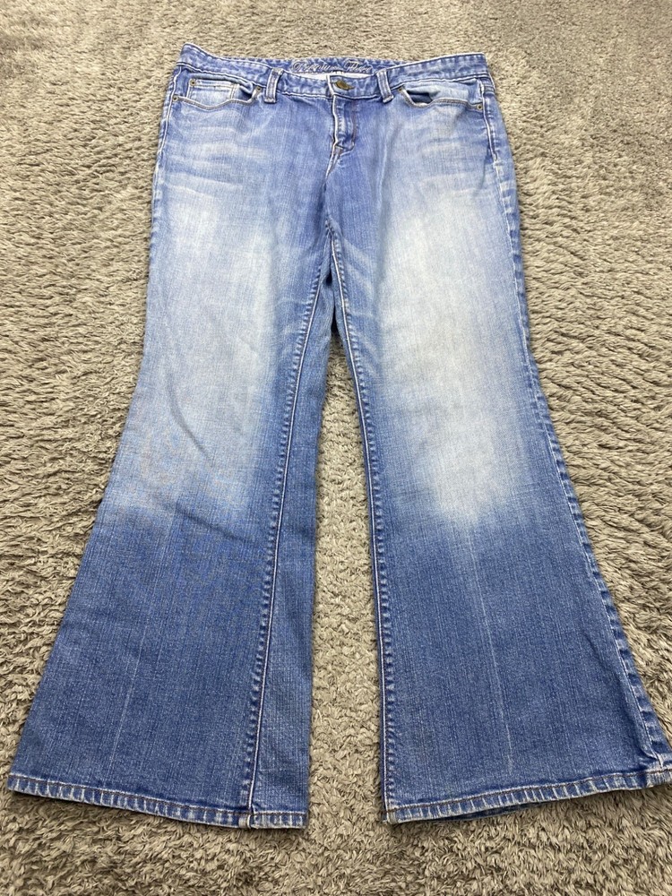 Vtg Gap Jeans Women 14 Premium Flare Wide Leg Bootcut Mid Rise Denim Y2K 90s