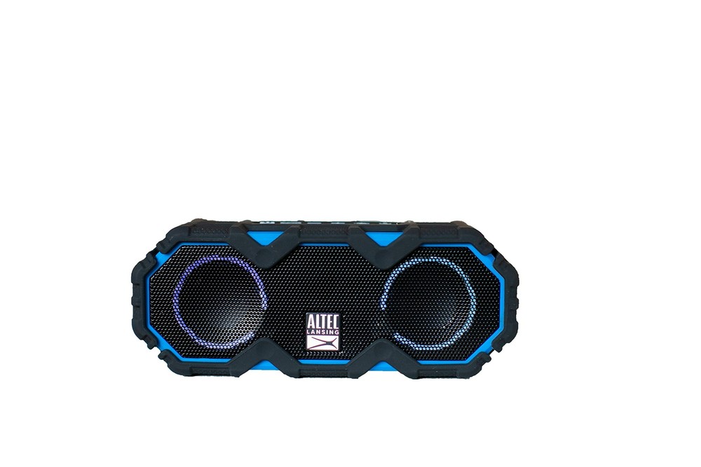 LifeJacket Mini Waterproof Bluetooth Speaker with LED Lights, Portable Wireless Design