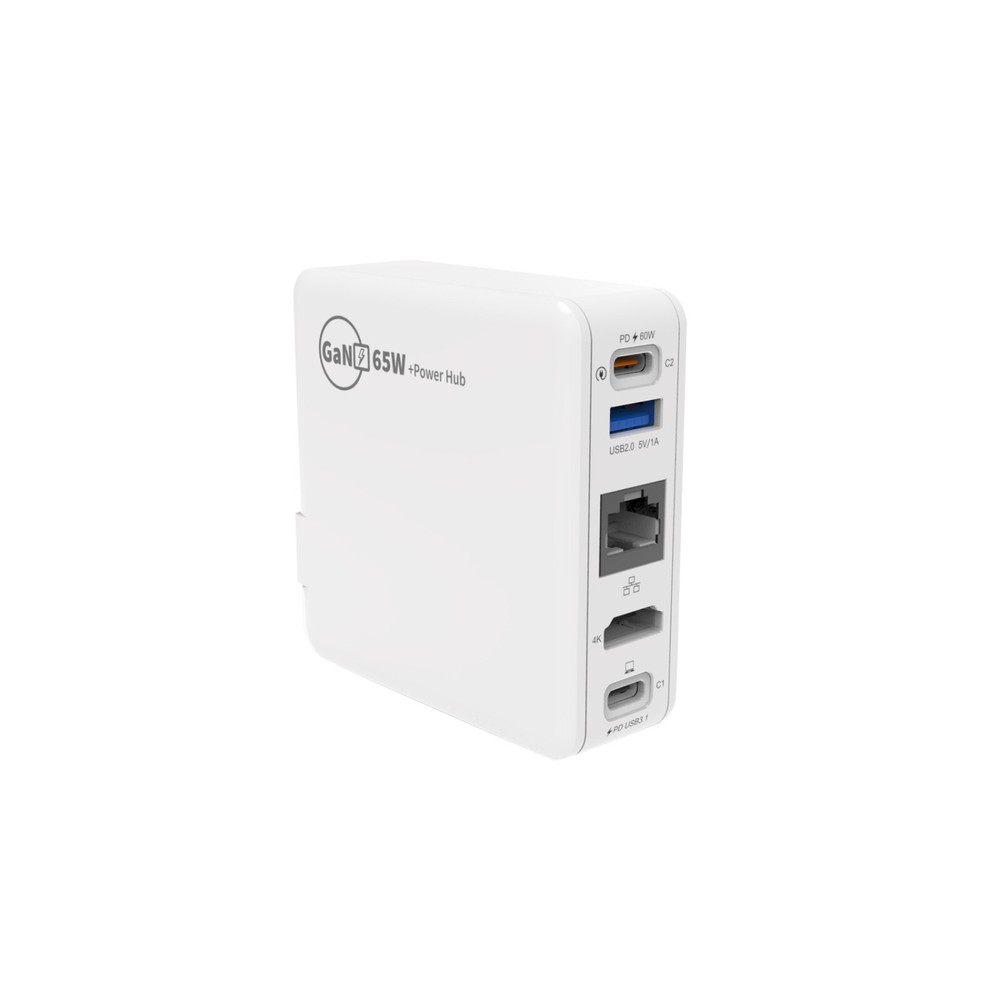 5-in-1 USB C HDMI Adapter with 65W Fast Charging Dock Station and Power Cable