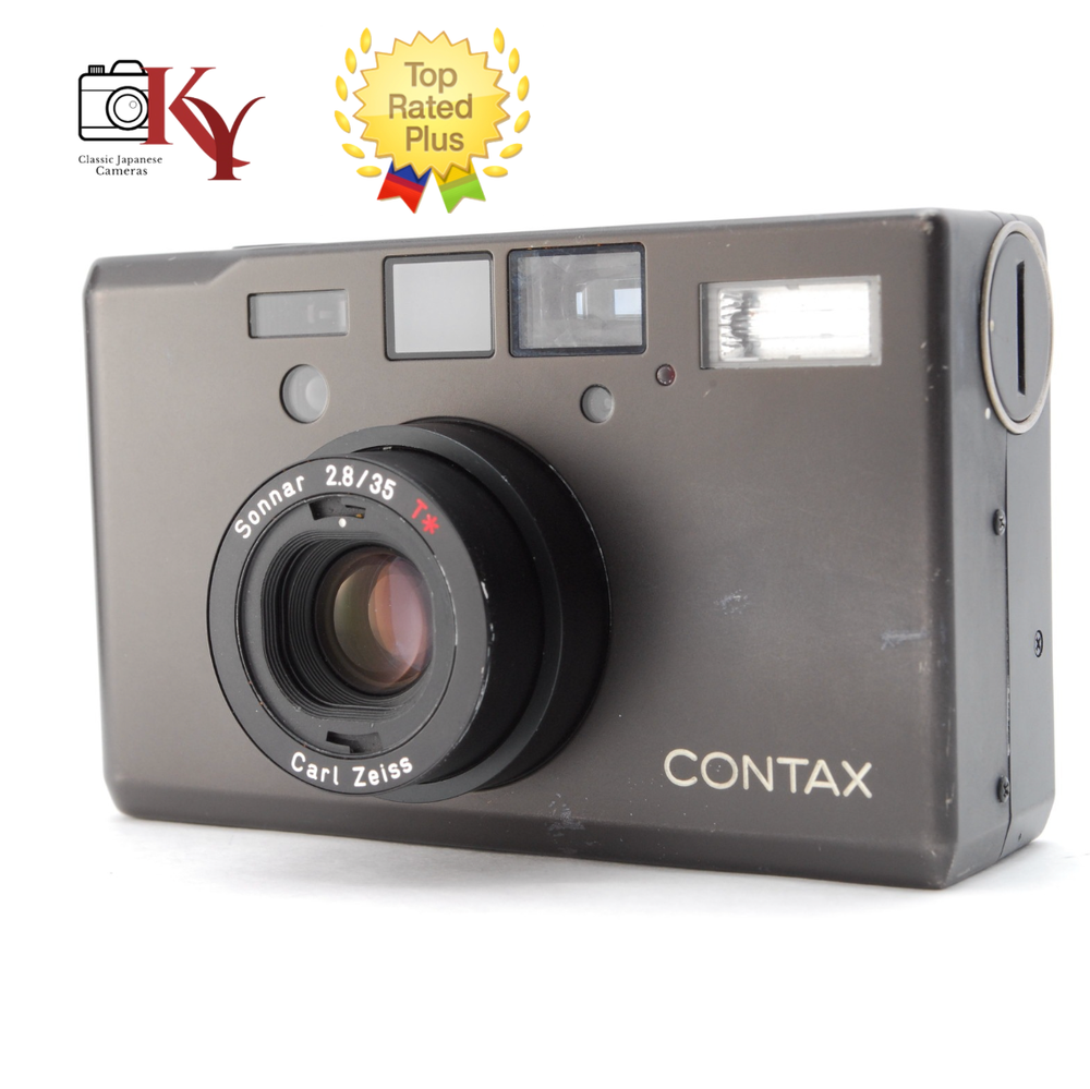 ⏯️ [ NEAR MINT ] Tested Contax T3 Titan Black 35mm Film Camera From JAPAN
