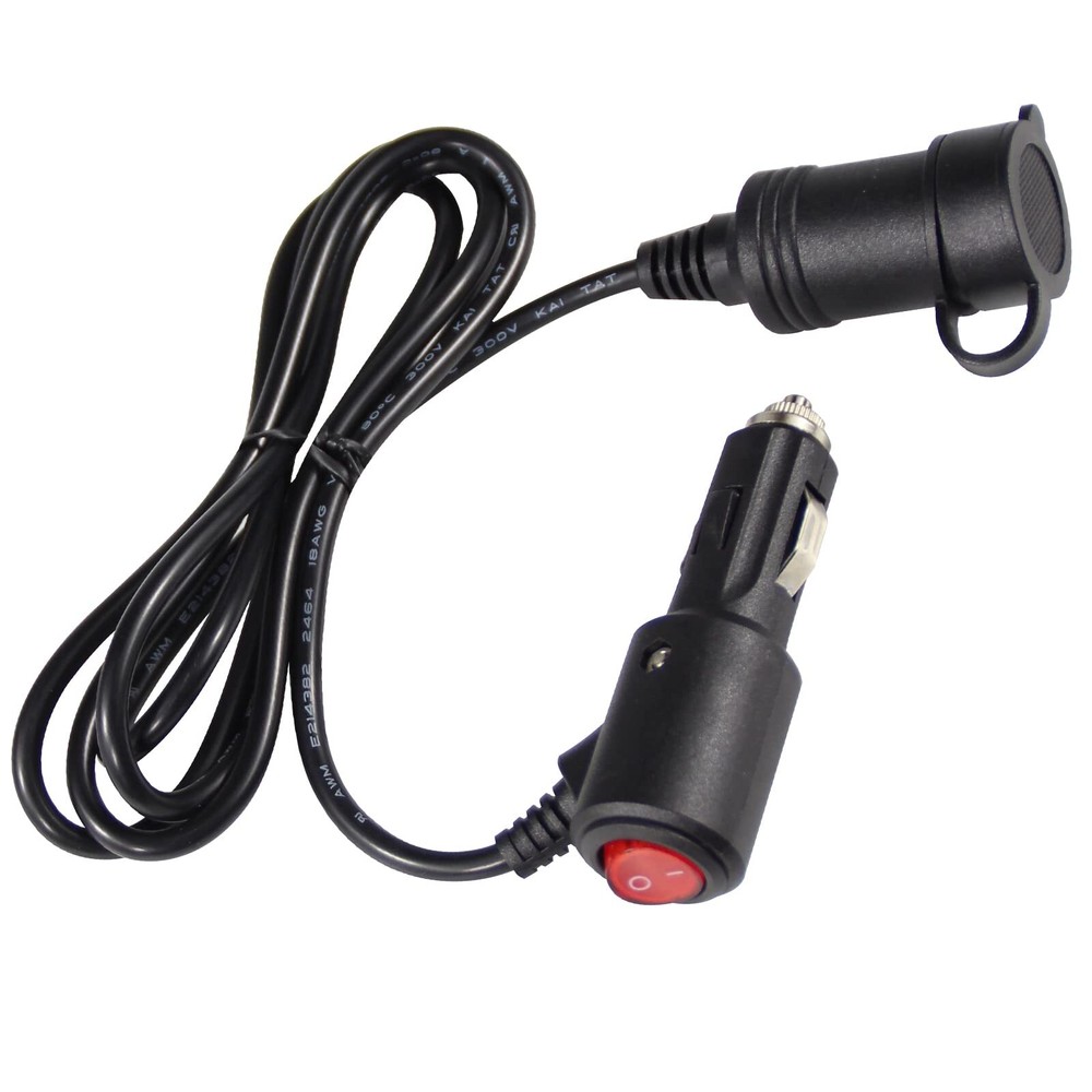 5FT Cigarette Lighter Extension Cord with On Off Switch - Car Cigarette Light...