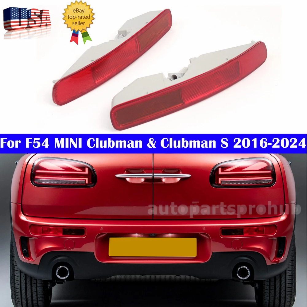 2PCS Rear Bumper Tail Brake Light Assembly For MINI Cooper F54 Clubman 2016-2020