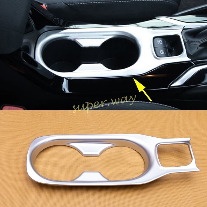 Matte Chrome Interior Cup Holder Cover Trims Decoration For Toyota Corolla Cross