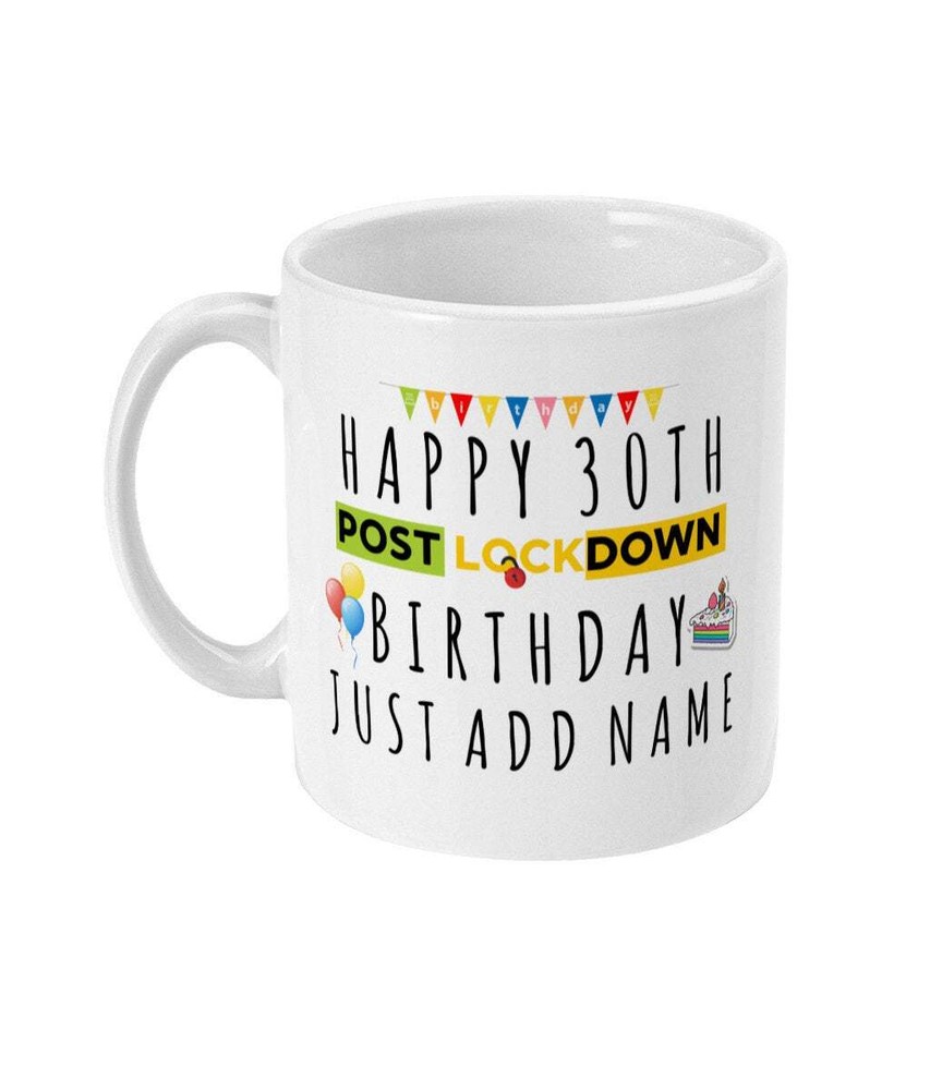 Taza 30 Cumpleaños Regalo Personalizada 30 Cumpleaños Post Bloqueo Cumpleaños Treinta