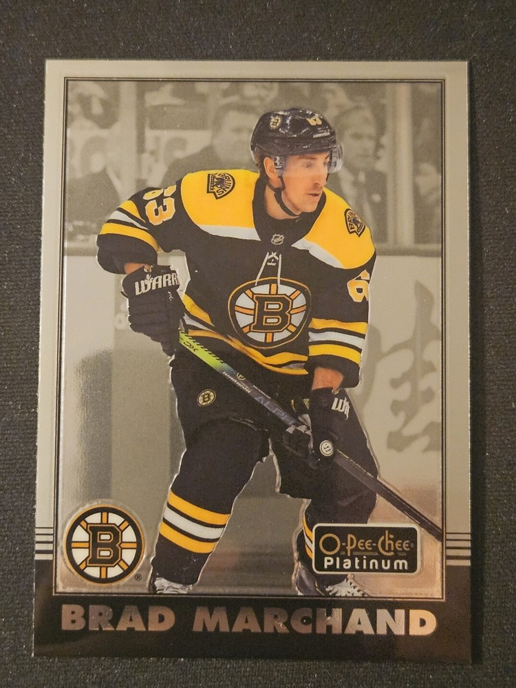 20-21 OPC Platinum Brad Marchand Retro Boston Bruins Hockey Card