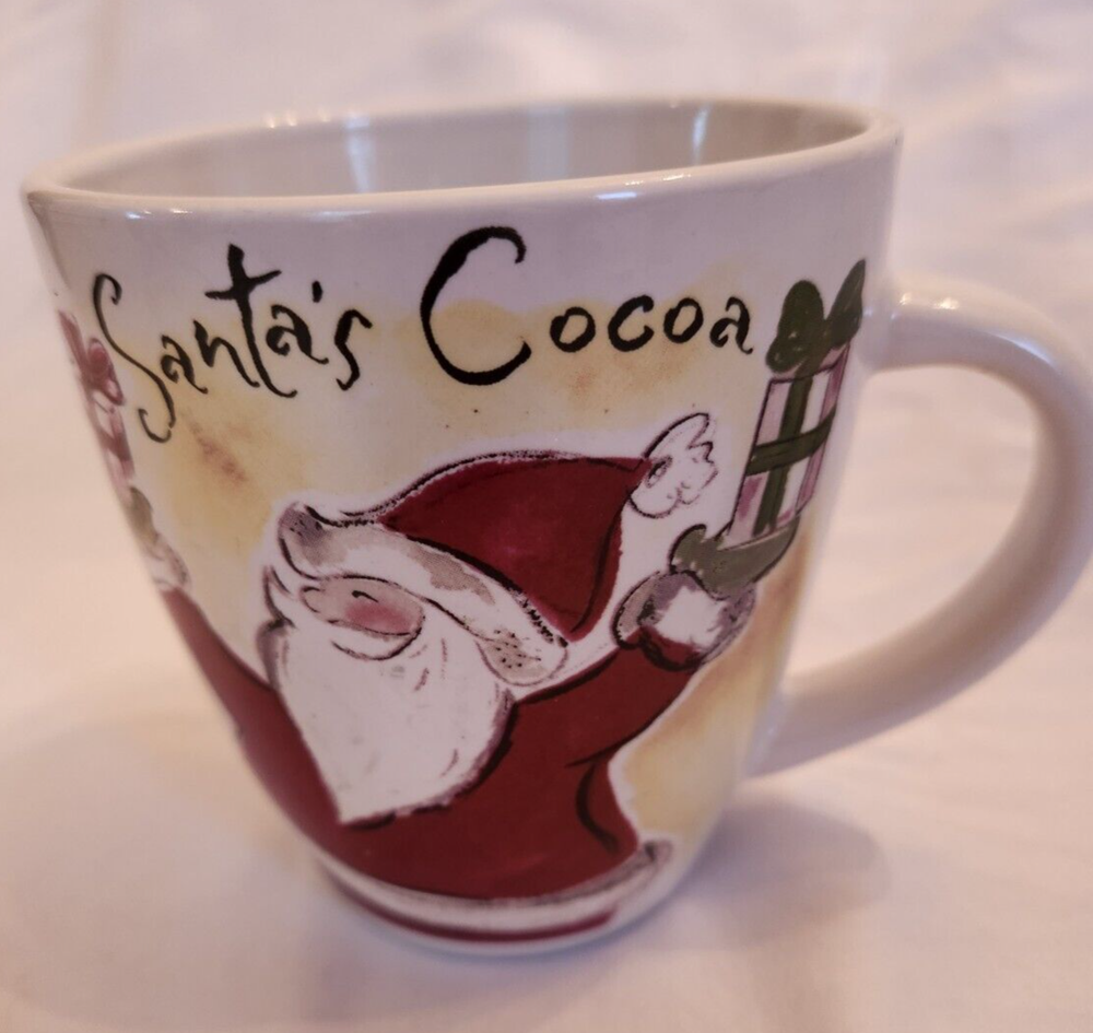 Eddie Bauer Santa Cocoa Mug with Festive Holiday Design