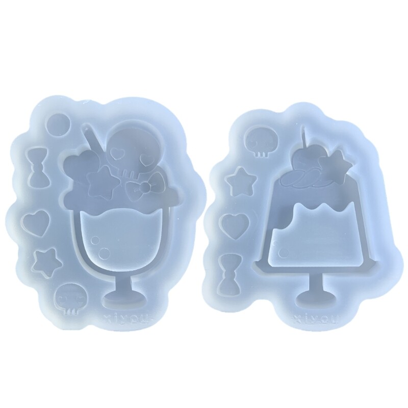 Shaker Resin Molds Ice Cream Shaped Silicone Molds Resin Casting Molds
