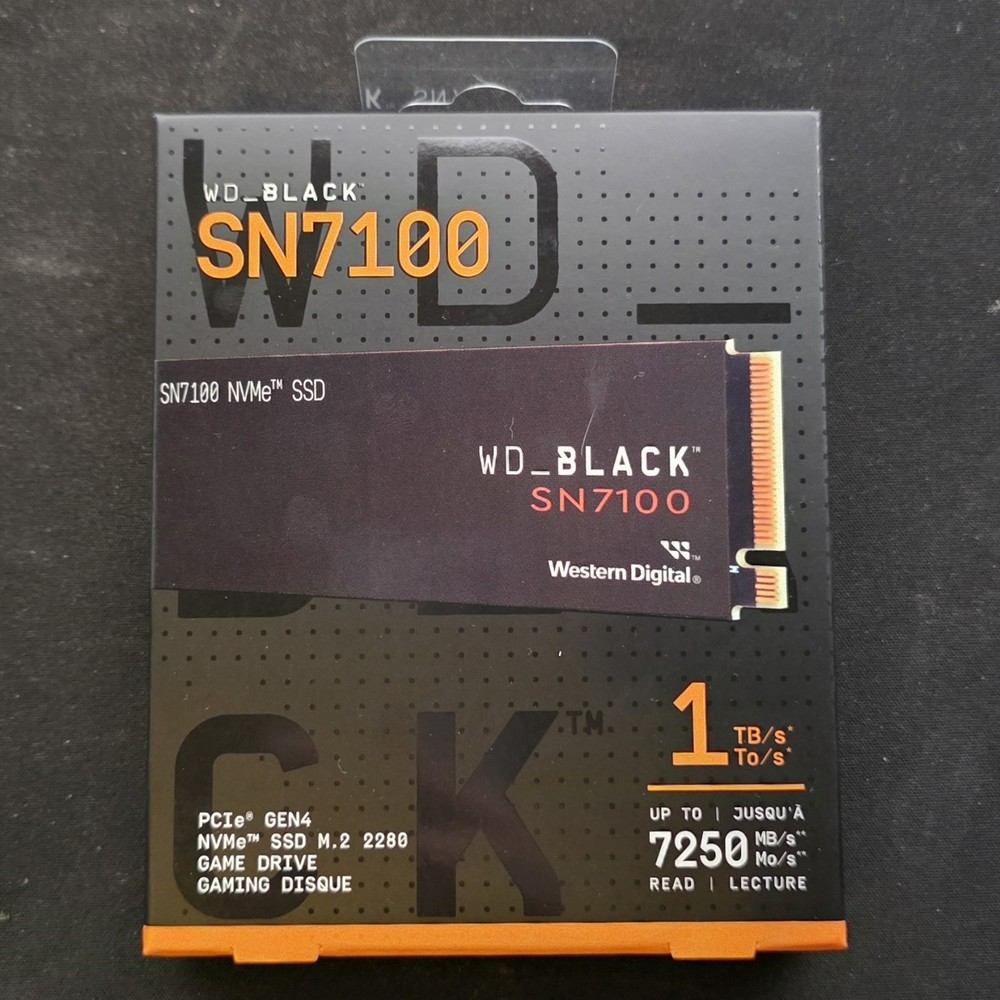 WD_BLACK 1TB SN7100 NVMe SSD Internal Solid State Drive Gen4 PCIe, M.2 2280