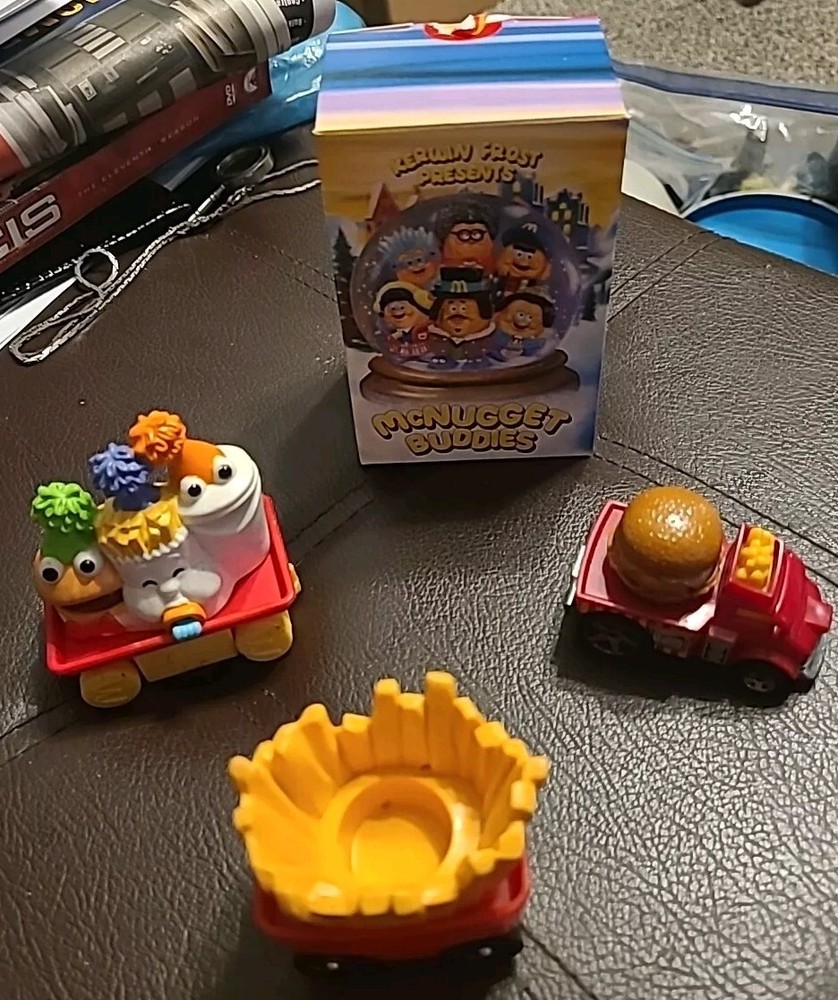 2023 McDonald McNugget/2010 Hot Wheel/1980 Fisher Price Fri Toy/1994 B-Day Train-image