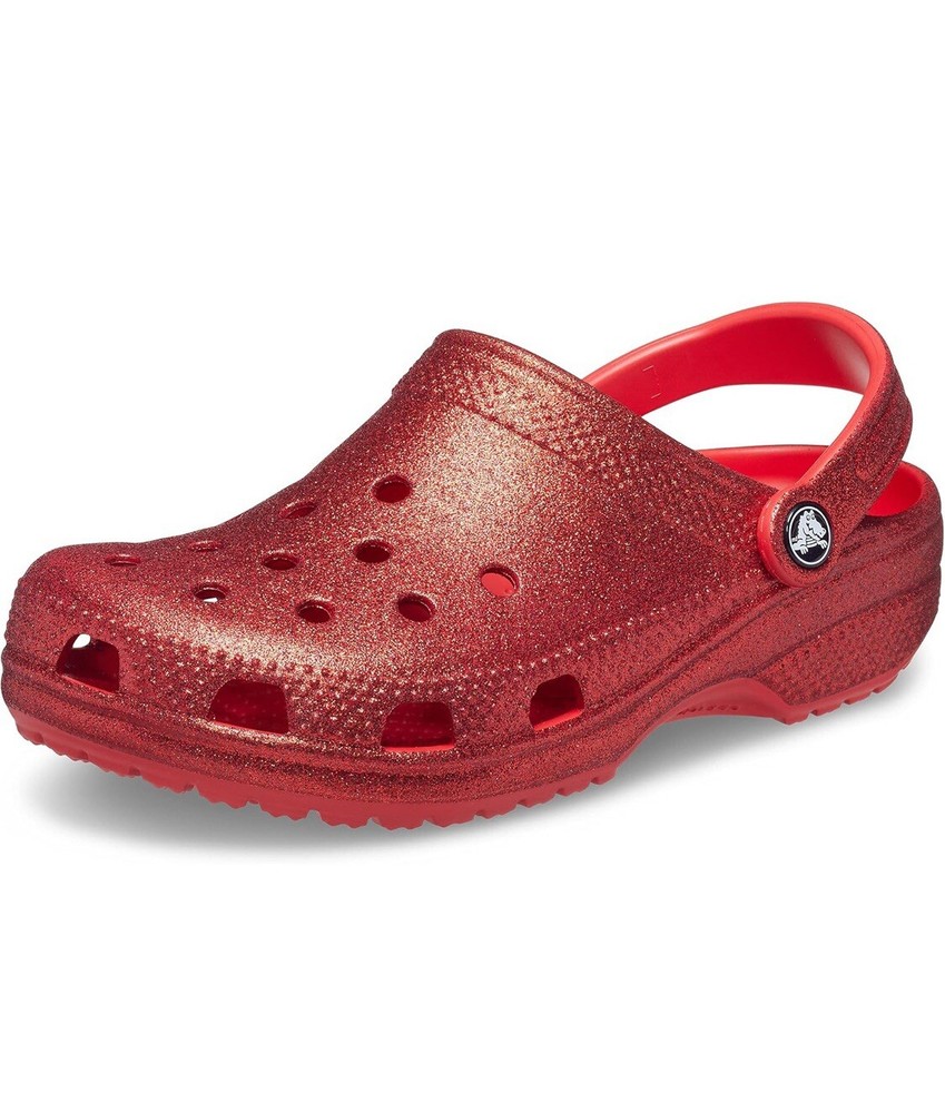 Crocs Classic Glitter Clog Unisex Red Size Men Size 12