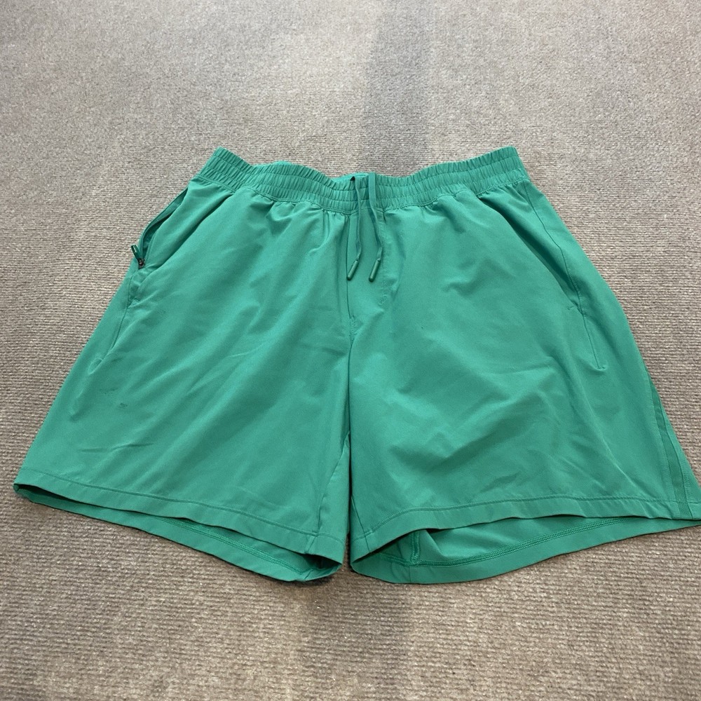 Lululemon Pace Breaker Shorts Mens Large Green Unlined 7