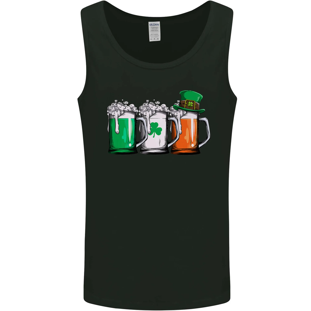 St Patricks Day Beer USA Irish Funny Mens Vest Tank Top