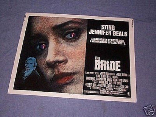 Original THE BRIDE rare 1/2 Sheet JENNIFER BEALS  STING