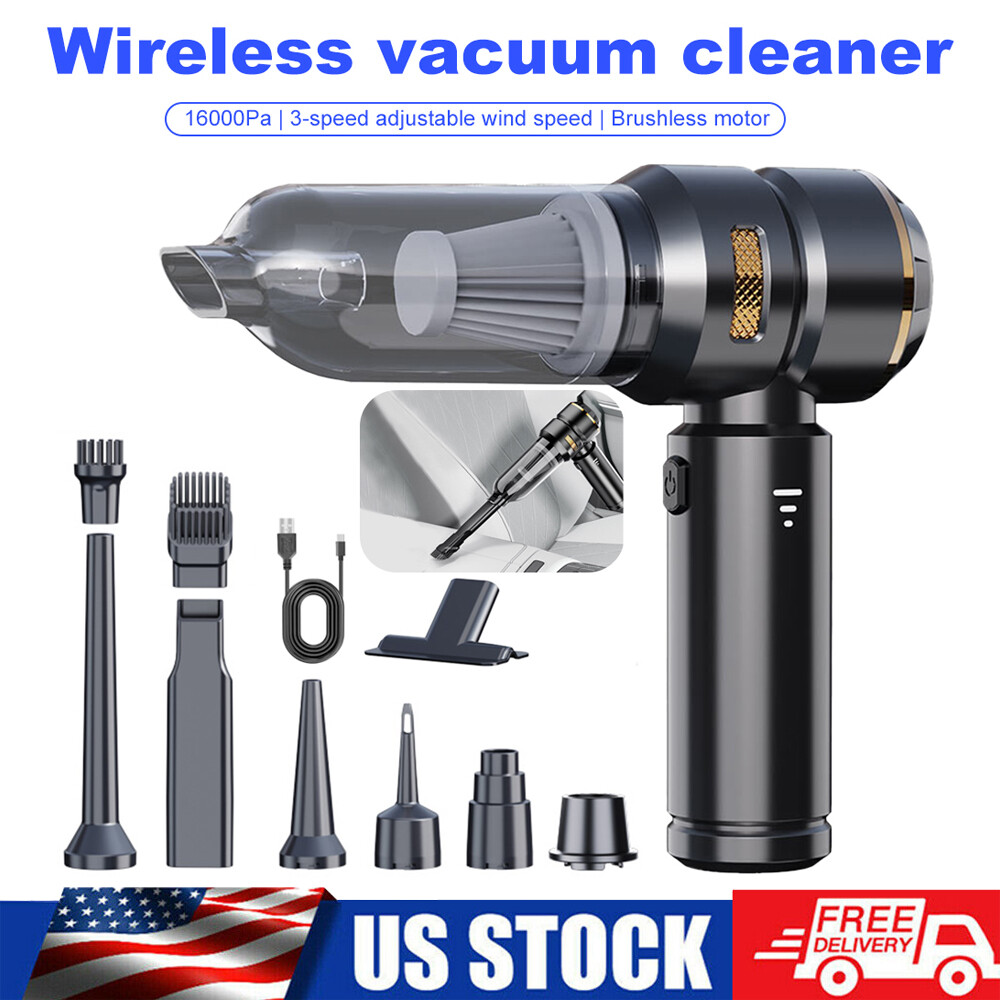 US 4 in 1 Powerful Car Vacuum Cleaner Cordless Strong Suction Handheld Cleaning
