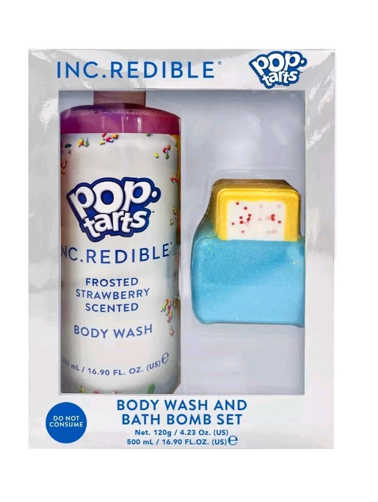 Pop Tarts Body Wash and Bath Bomb Set New SEALED INC.redible GREAT GIFT ITEM