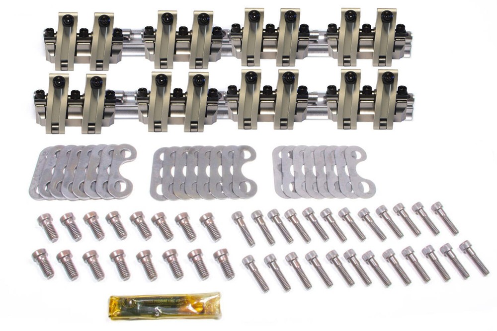 Fits SBC Shaft Rocker Arm Kit - 1.5/1.5 Ratio by Scorpion Performance 3500