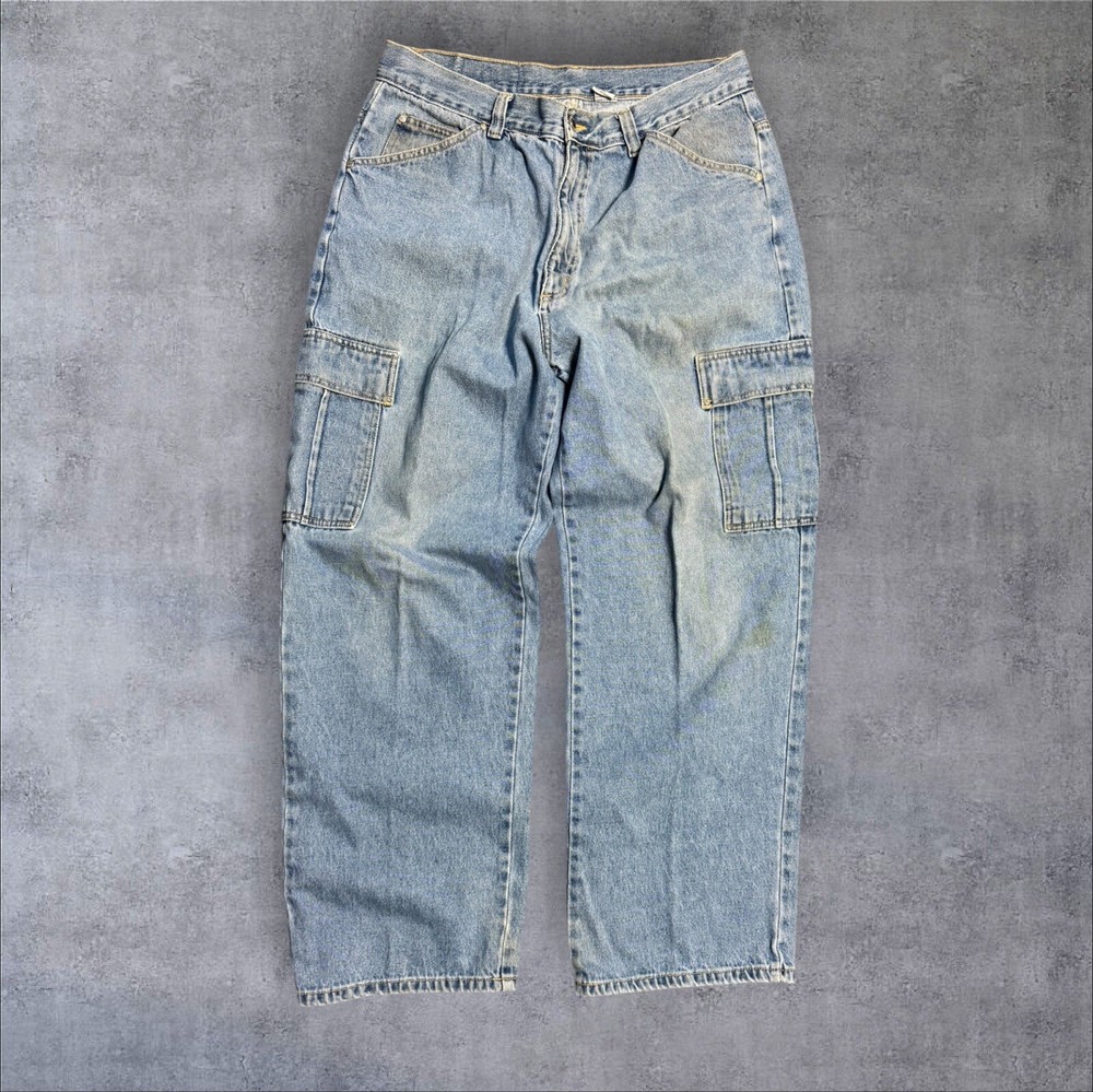 Vintage Basic utilities Baggy Denim Jeans Grunge 36x32 Y2K Skate