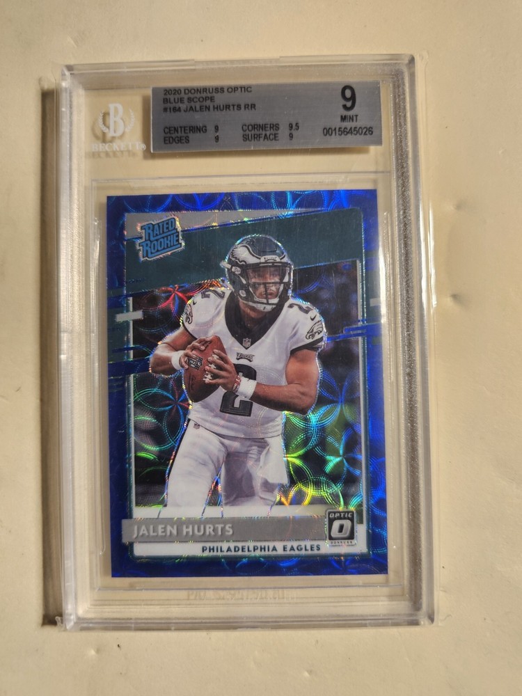 2020 Donruss Optic Blue Scope Jalen Hurts Bgs 9