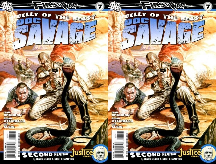 Doc Savage #7 Volume 5 (2010-2011) DC Comics - 2 Comics