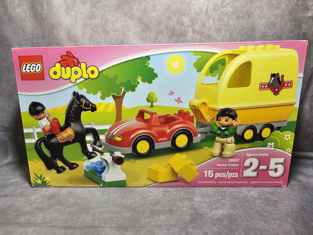 LEGO DUPLO 10807 Town Horse Trailer Building Toy Set New In Box 2016  