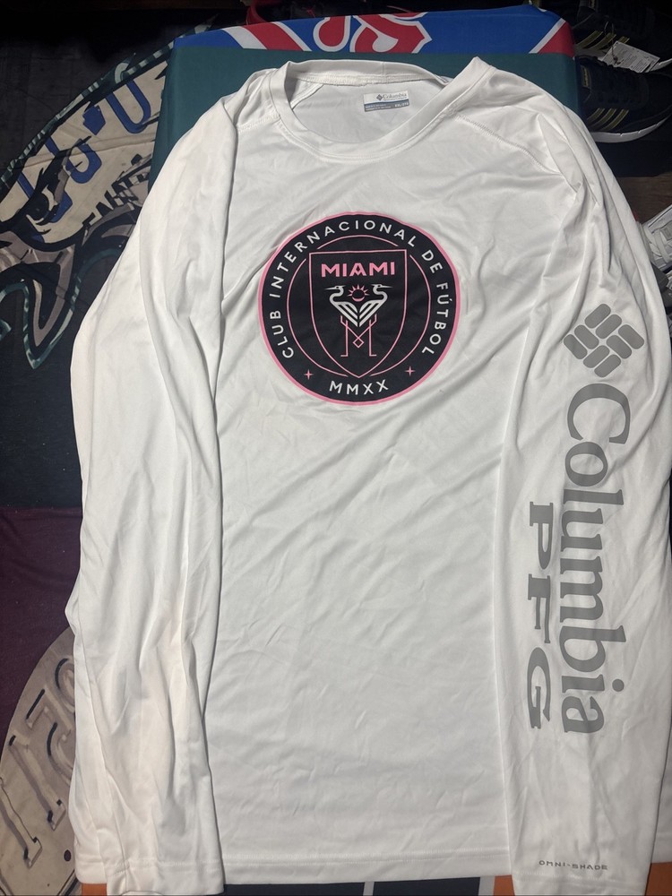 NWT Men’s XXL Inter Miami Columbia Performance Fishing Gear Long Sleeve