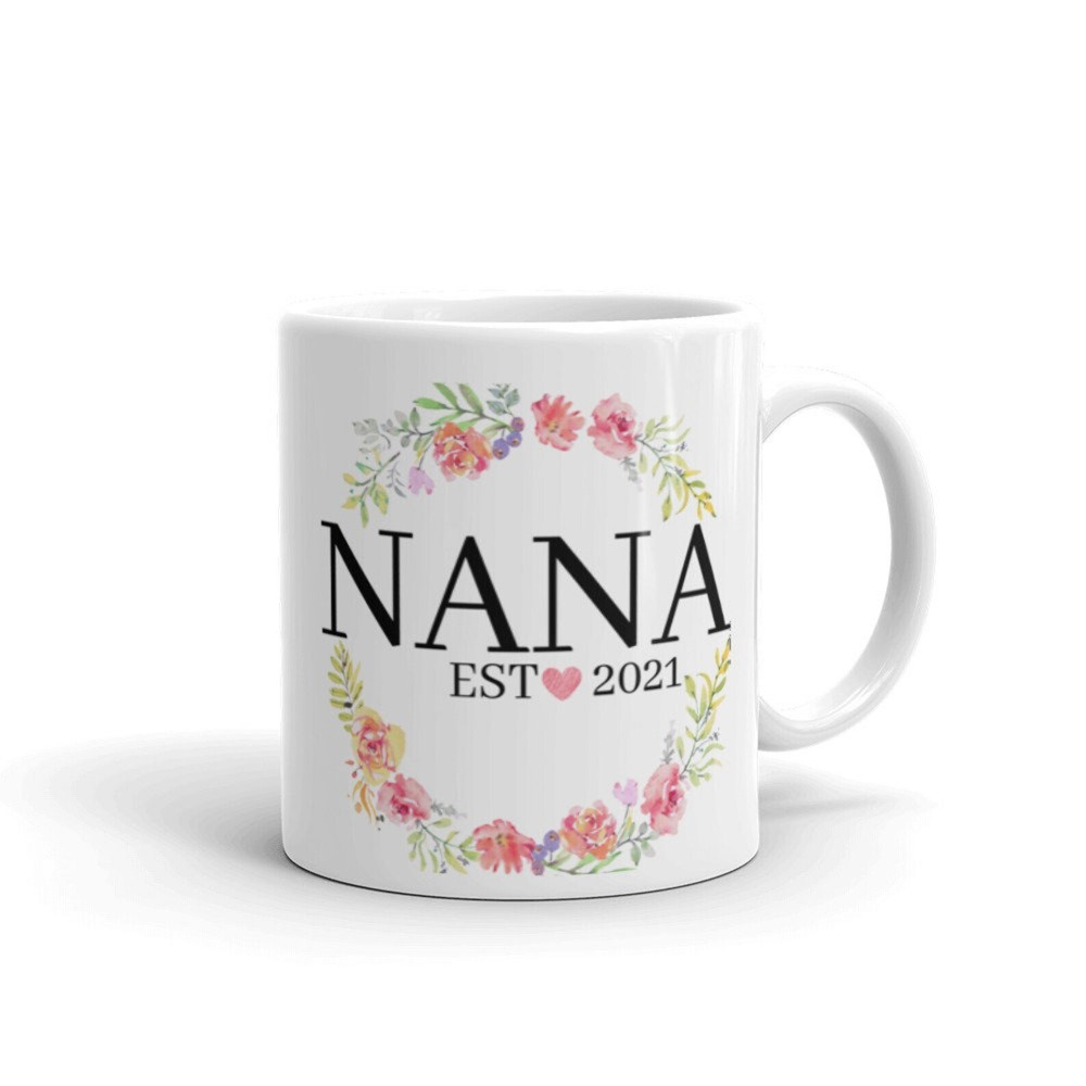 Nana Ceramic Gift Mug Granny White Coffee Mug Grandma Love Glossy Mug