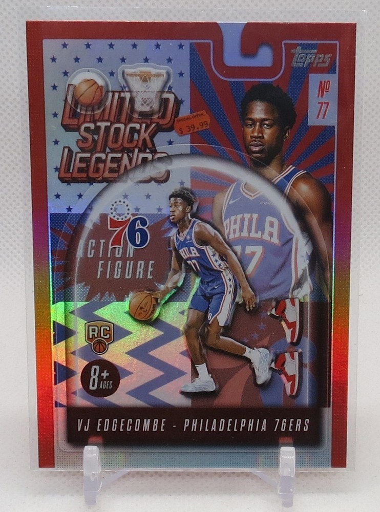 2025 Topps VJ Edgecombe Target HOLO FOIL Limited Stock Legends SP ROOKIE RC LST3