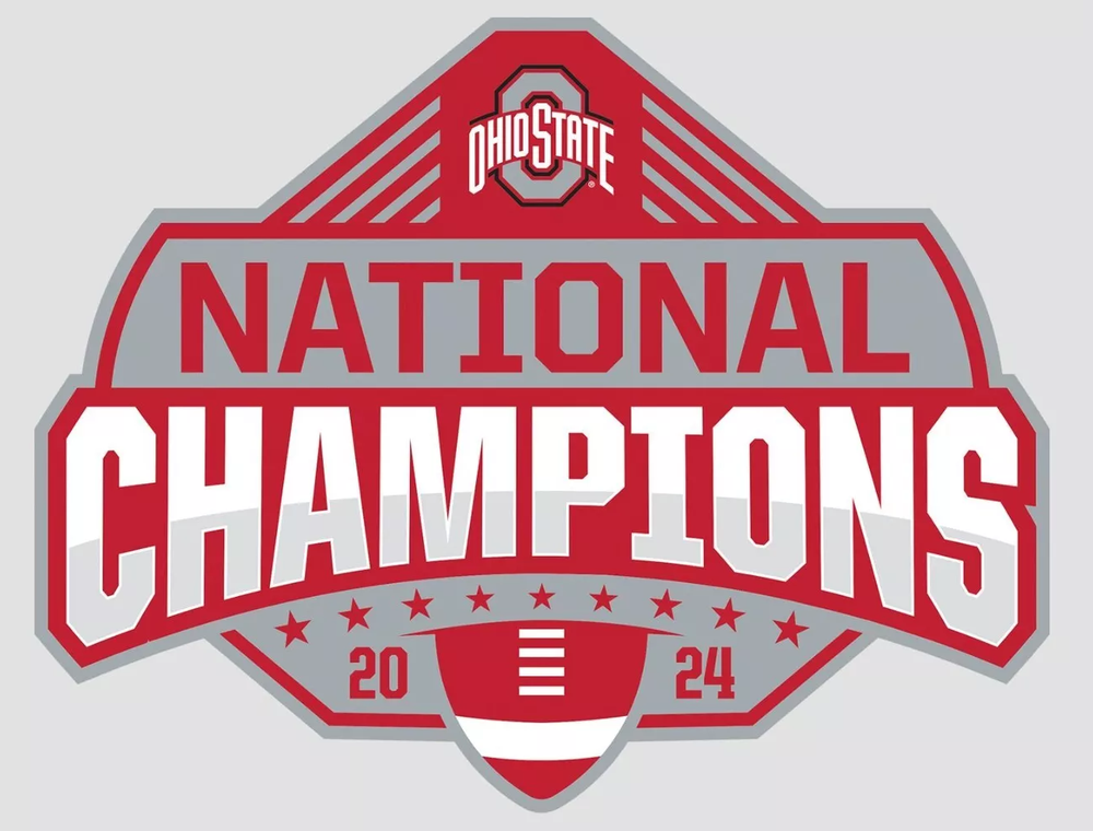 Ohio State Buckeyes Vinyl Die Cut Sticker Decal 24 - 2024 National Champions