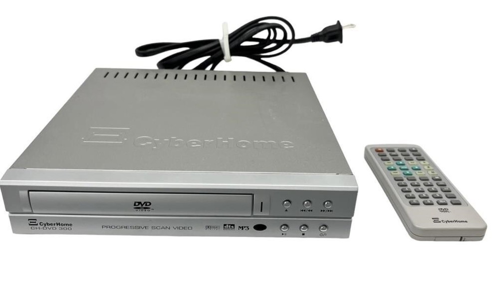 CYBER HOME CH-DVD 300 Mini Progressive Scan DVD Player with Remote Tested Working-image
