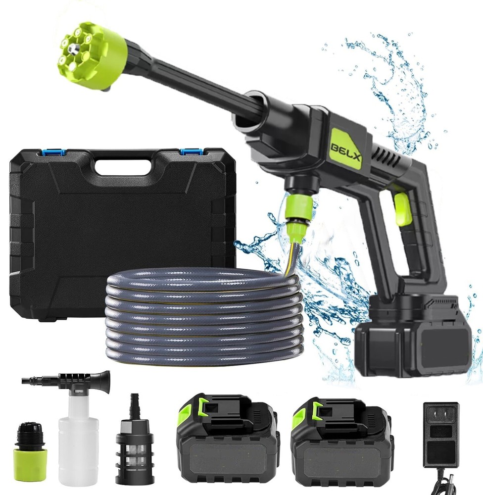 Portable Cordless Electric High Pressure Car Washer Spray Gun