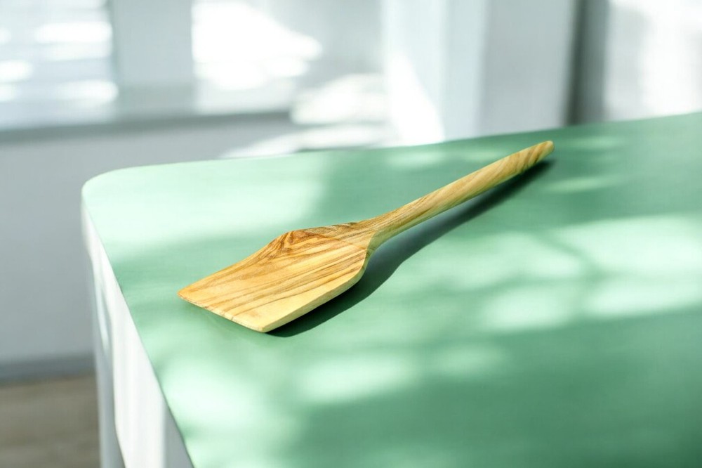 Handmade 10 Inch Olive Wood Spatula – Eco-Friendly Kitchen Cooking Utensil