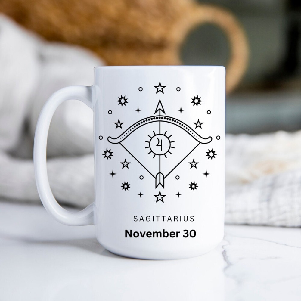Custom Sagittarius Zodiac Sign Coffee Mug Personalized Gift