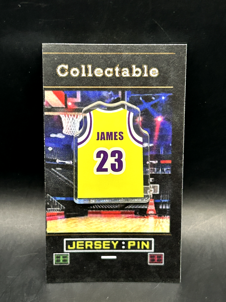 LeBron James Lakers Jersey Lapel Pin - Classic Collectible King Memorabilia