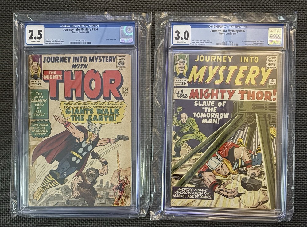 Journey Into Mystery🔑Issue CGC GRADED 6 Slab BUNDLE 1 great  price (old School)