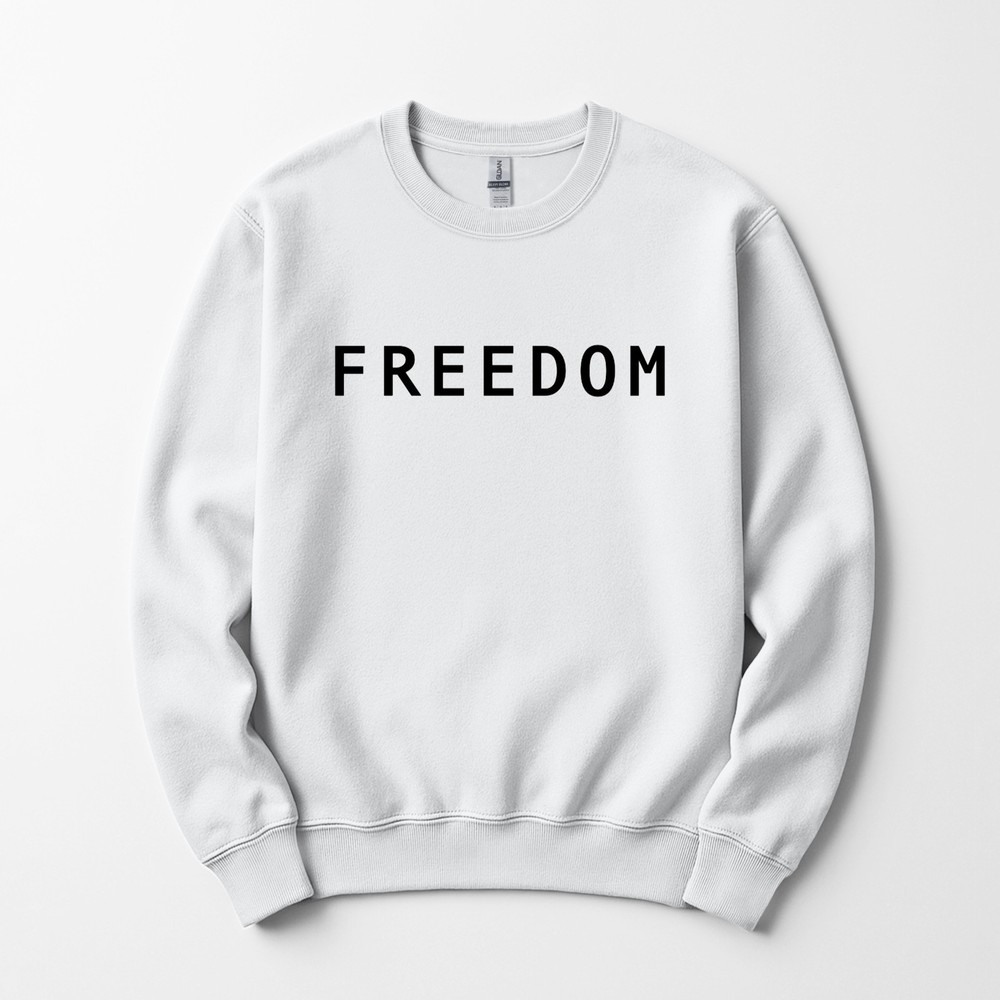 FREEDOM Charlie Kirk Sweatshirt Unisex Free Speech Patriotic USA Love America
