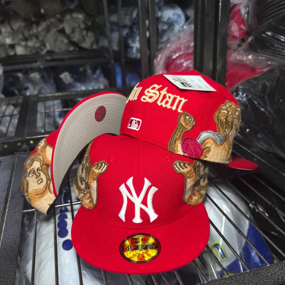 New Era MLB Jon Stan New York Yankees 59FIFTY Red Fitted Cap